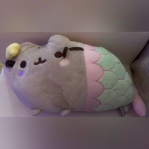 Pusheen Gray and Pink Mermaid Plush